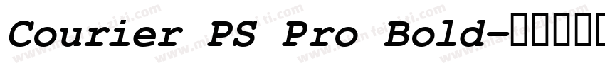 Courier PS Pro Bold字体转换